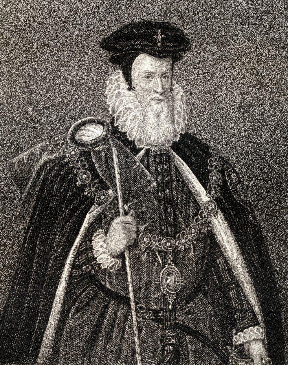 Ritratto di William Cecil (1520-98) Lord Burghley, da 