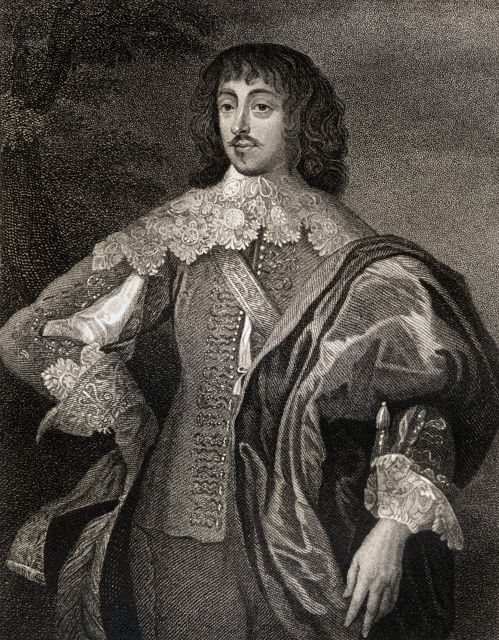 Ritratto di William Villiers (1613-43) Visconte Grandison, da Lodges British Portraits, 1823 da English School