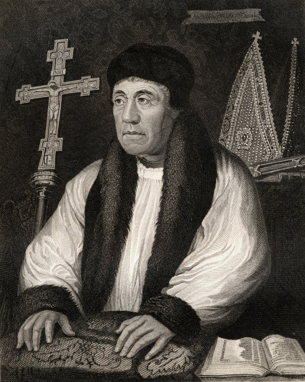 Ritratto di William Warham, da Lodges British Portraits, 1823 da English School