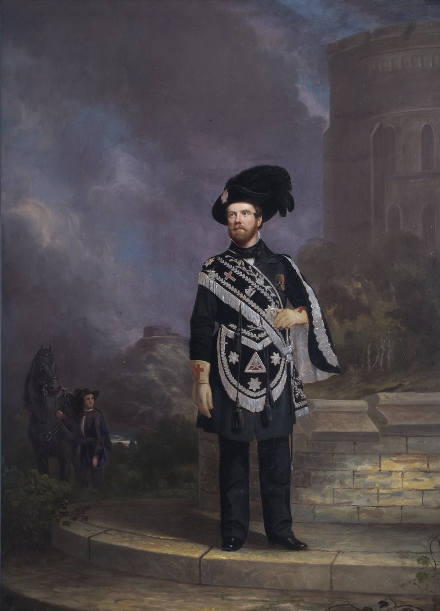 Ritratto di un Cavaliere Templare Massonico, metà del XIX secolo da English School