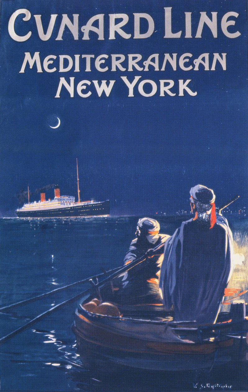 Poster pubblicitario della Cunard Line da English School