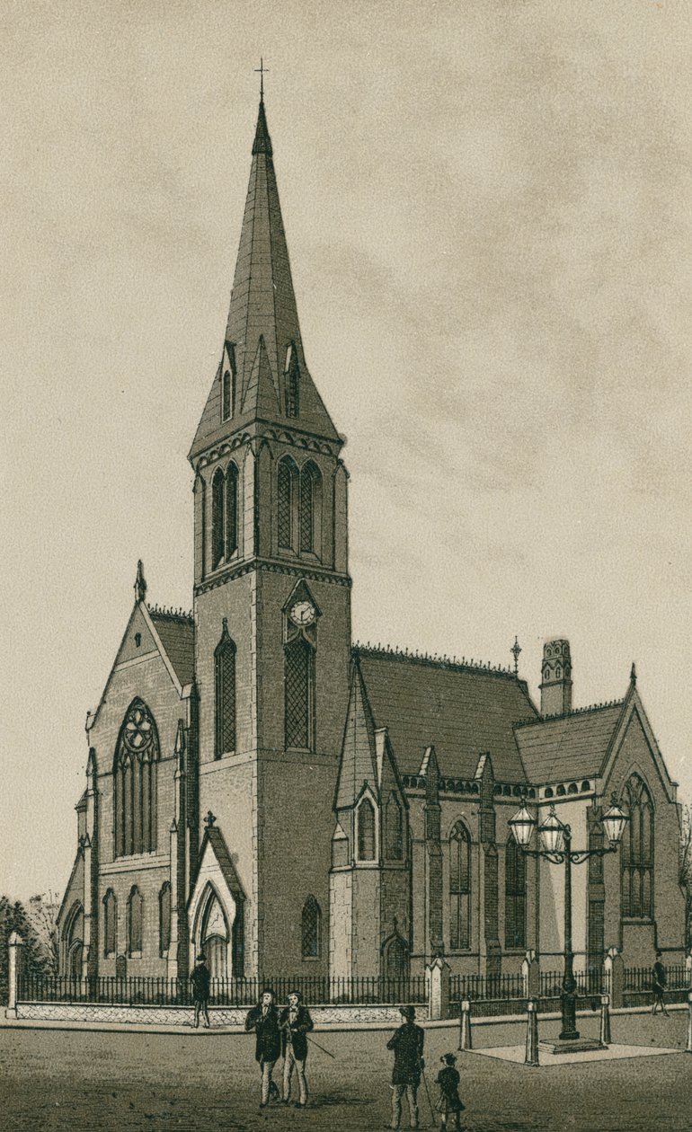 Chiesa presbiteriana di Ipswich (litografia) da English School