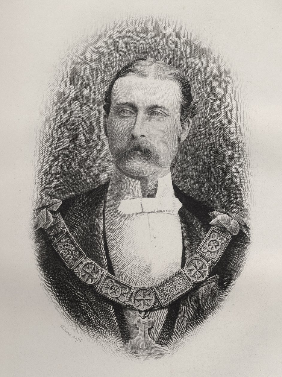 Principe Arthur William Patrick, Duca di Connaught e Strathearn, inciso da C. Laurie, da 