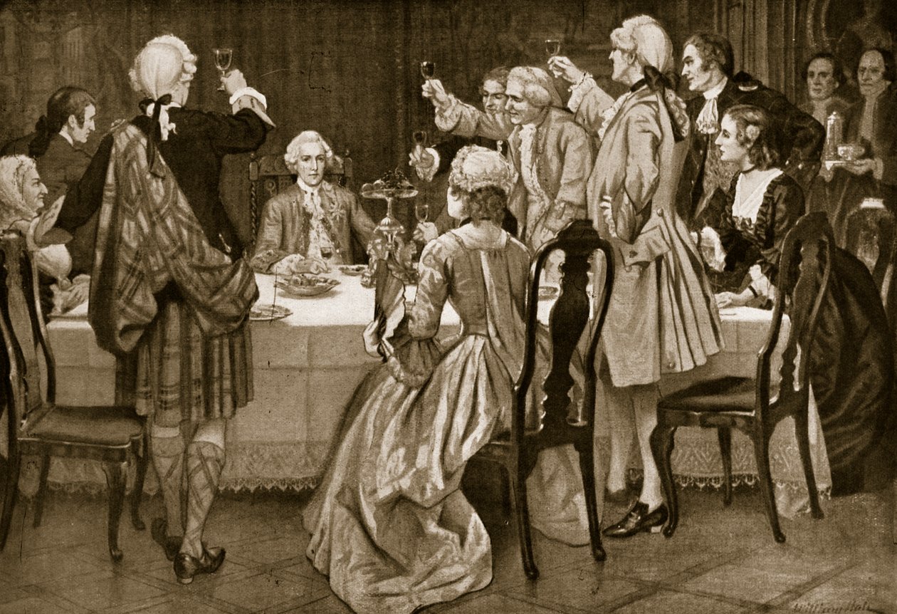 Il principe Carlo Edoardo a Holyrood, illustrazione da Hutchinsons Story of the British Nation da English School