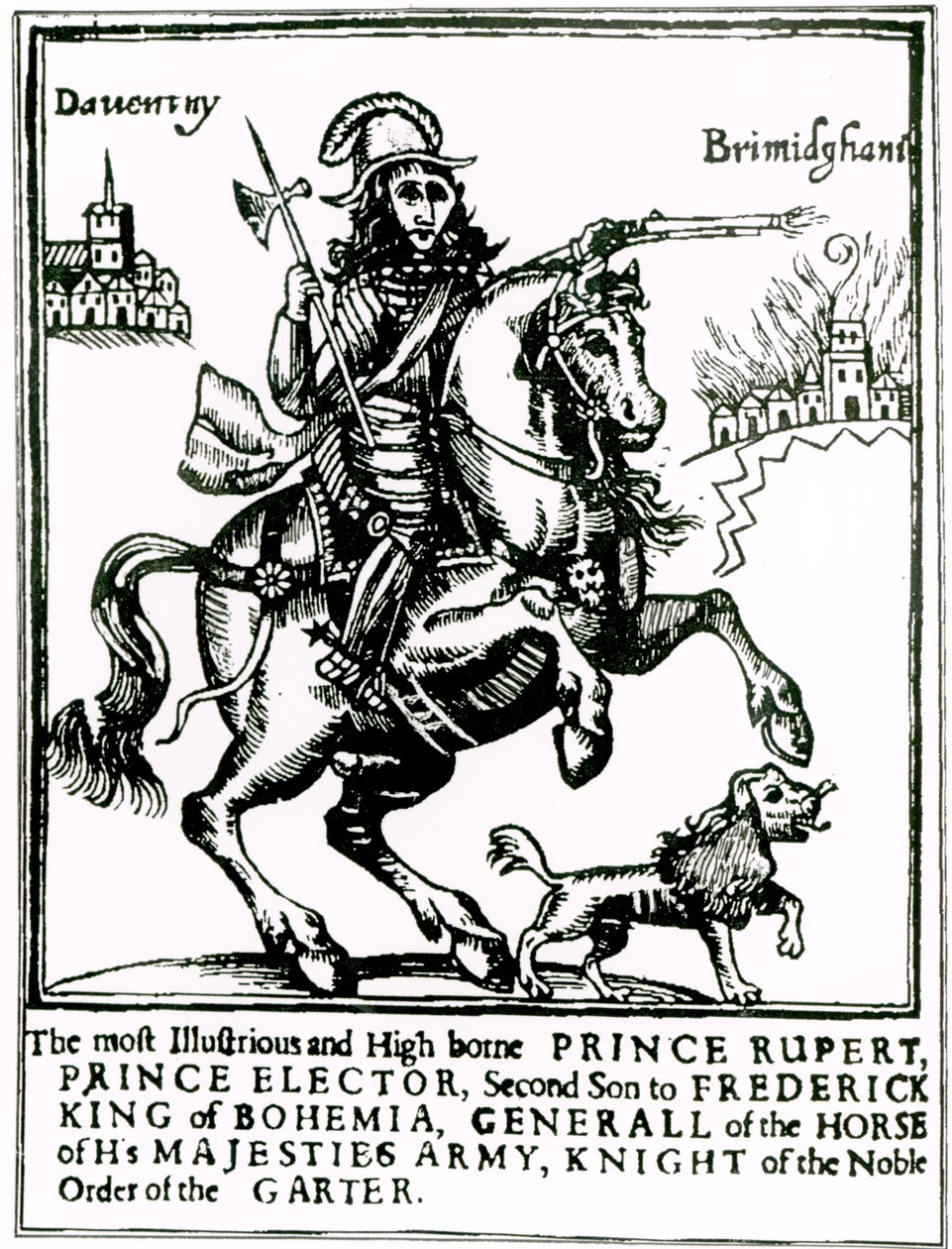Il principe Rupert a cavallo da English School