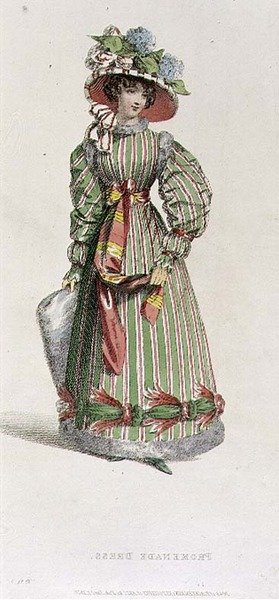 Abito da passeggio, tavola di moda da Ackermann