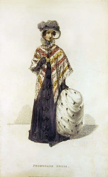 Abito da passeggio, tavola di moda da Ackermann