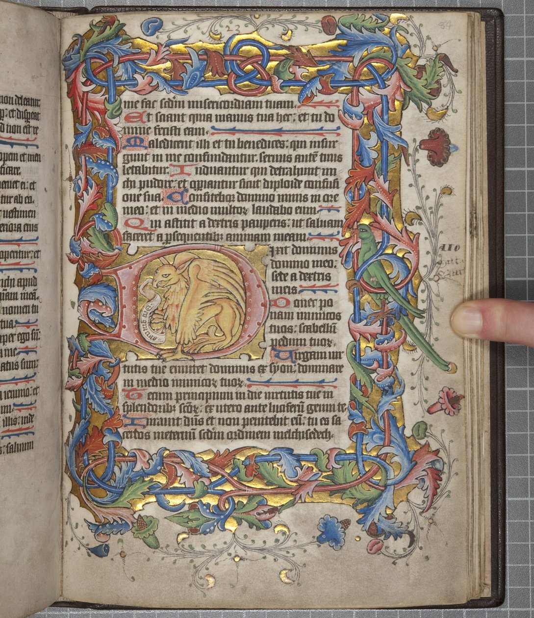 Salterio con calendario Sarum, Fol 82 recto, c.1425-75 da English School