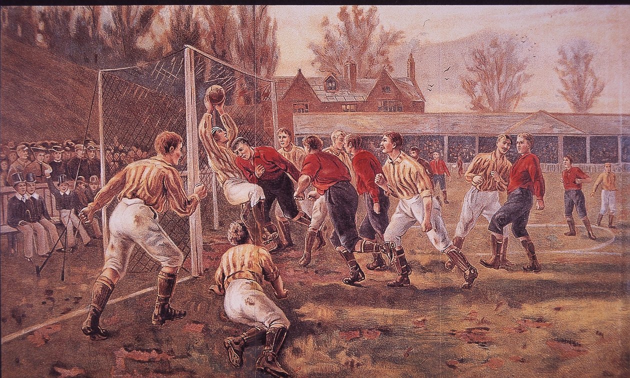Studenti di scuola pubblica che giocano a calcio da English School