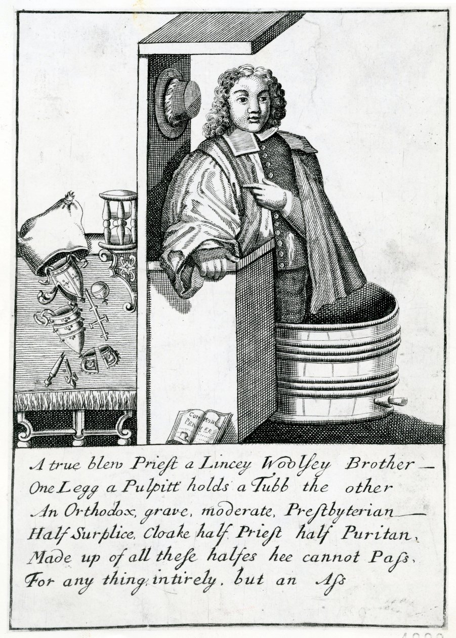 Satira del Pulpito, 1689 da English School