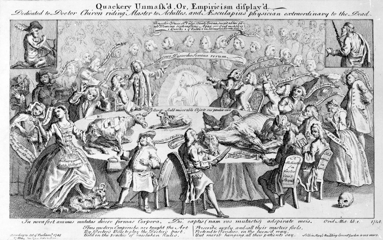 Ciarlataneria smascherata, o empirismo esposto: dedicato al dottor Chiron, maestro di equitazione di Achille, e Asclepio, medico straordinario dei morti da English School