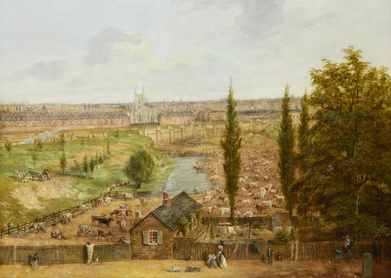 Fattoria Rhobess nel 1844 (ora Ampthill Square a Camden, Londra); reca iscrizione 