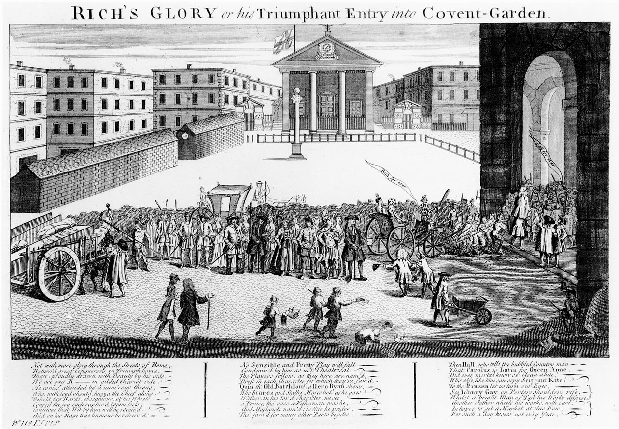 La Gloria di Rich o il suo Trionfale Ingresso a Covent-Garden da English School