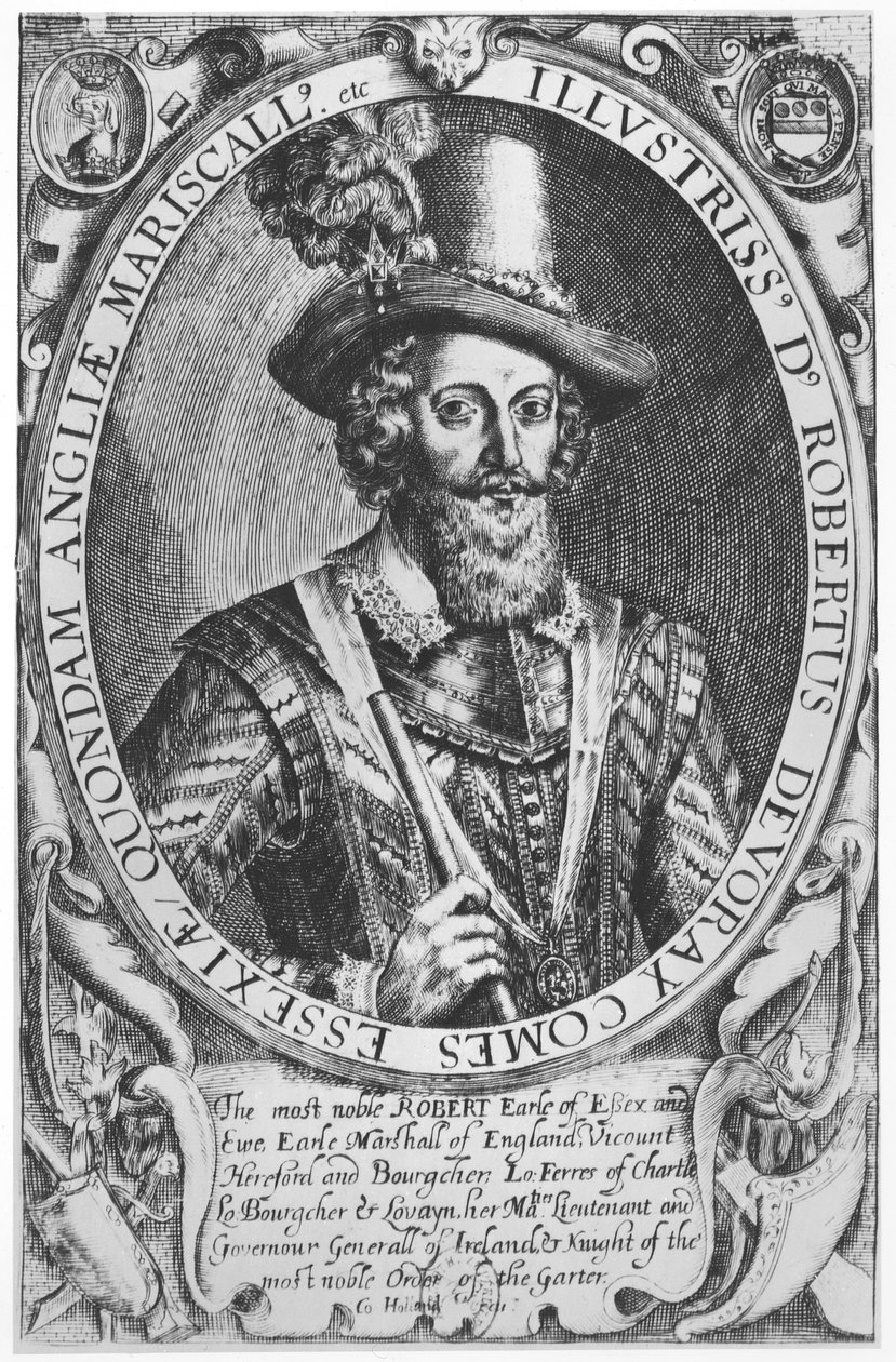 Robert Devereux, 2° conte di Essex (incisione) da English School