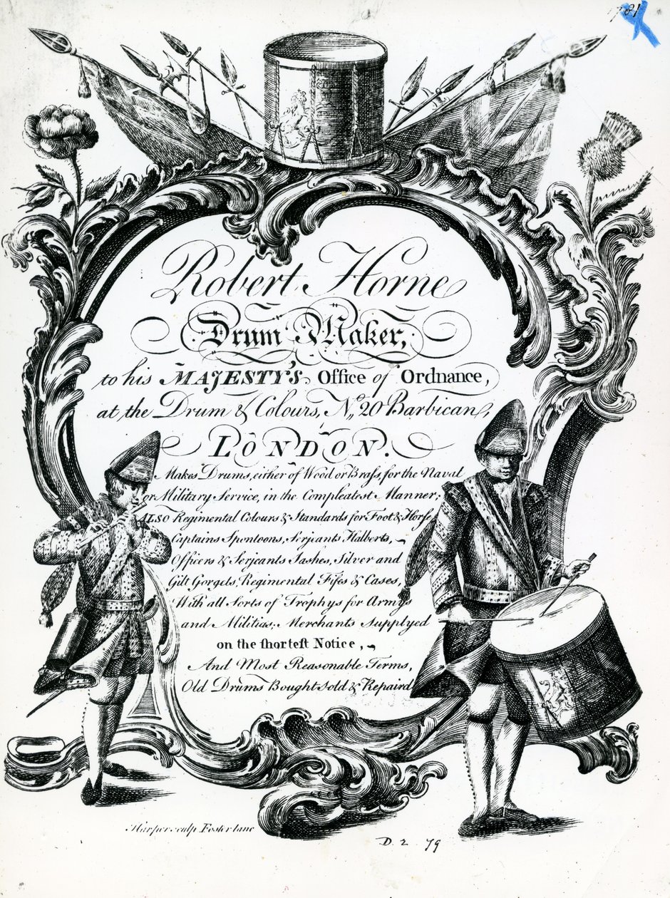 Robert Horne, Fabbricante di Tamburi da English School