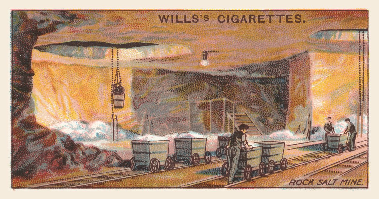 Miniera di salgemma (chromolitho) da English School