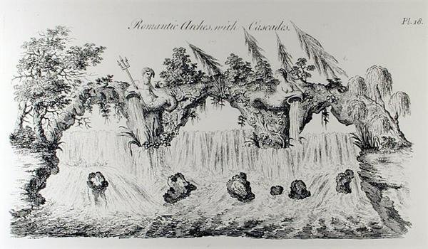 Archi romantici con cascate, da 