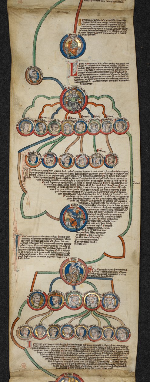 La Genealogia Reale da Stefano a Giovanni, illustrazione dal 