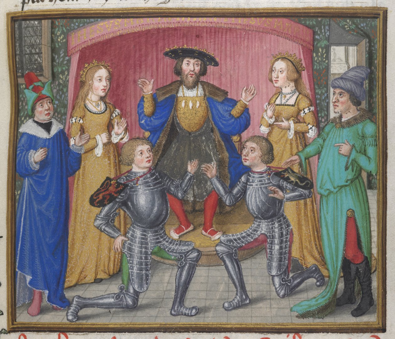 Polinice e Tideo riconciliati, illustrazione dalla 
