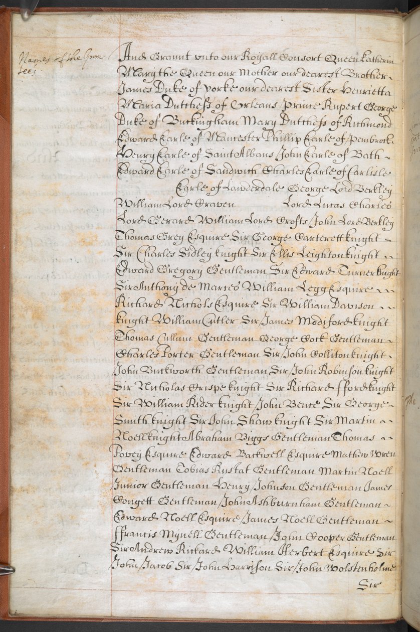 Carta reale concessa alla Royal English Merchant Adventurers Company per il commercio in Africa da English School