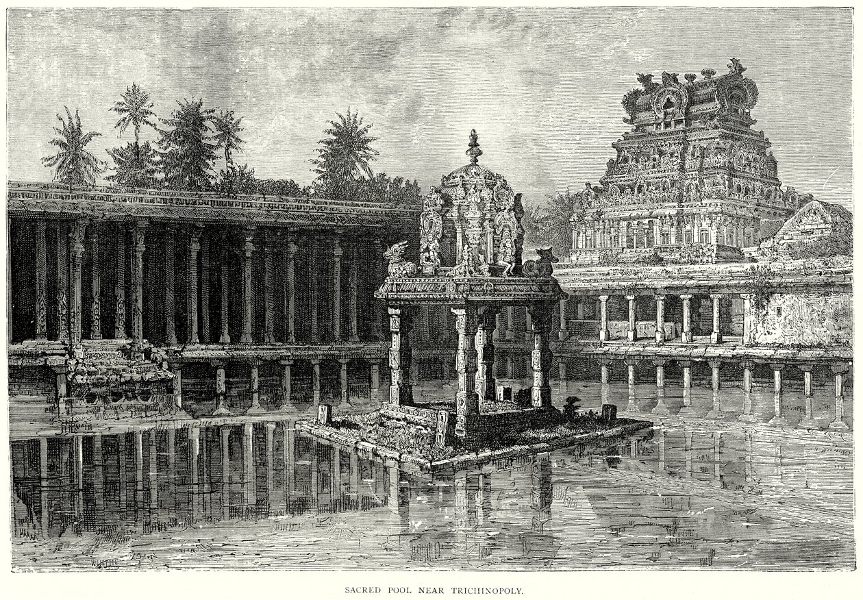 Piscina sacra presso Trichinopoly (incisione) da English School