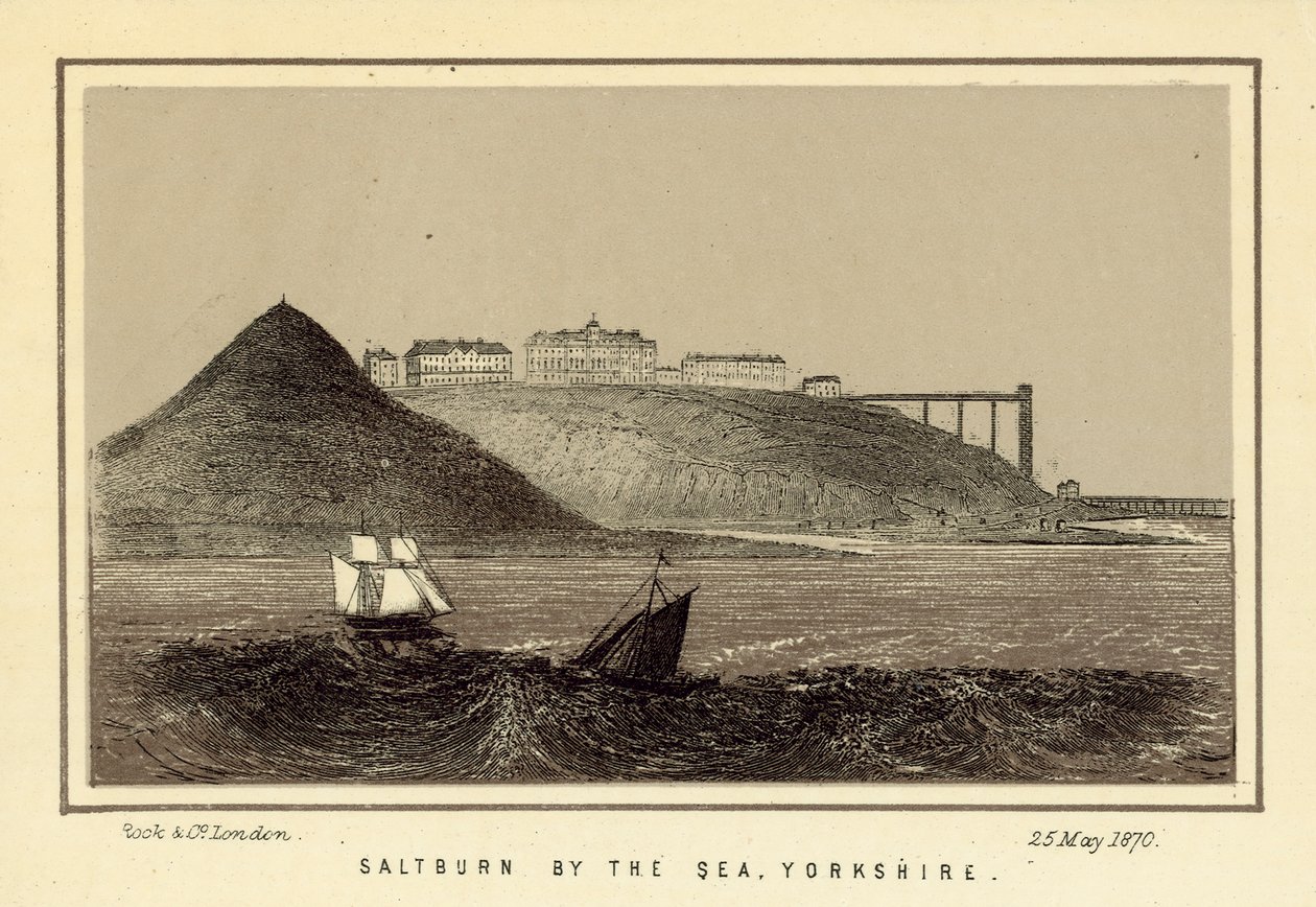 Saltburn by the Sea, Yorkshire (litografia) da English School