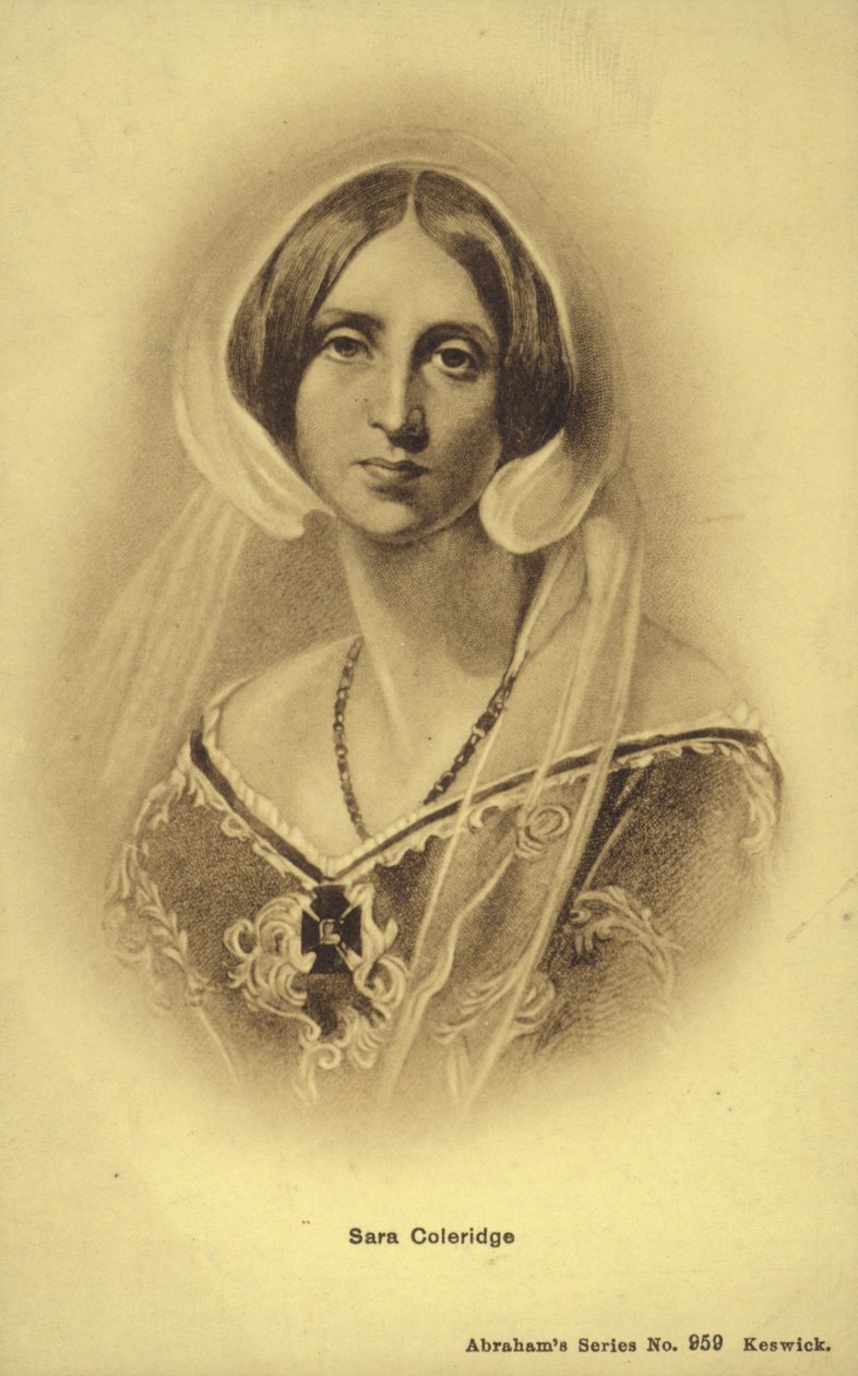 Sara Coleridge (1802-1852), scrittrice e traduttrice inglese (litografia) da English School