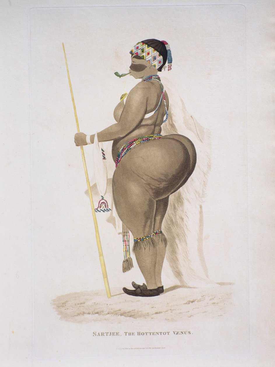 Sartjee, la Venere Ottentotta, 1810 da English School