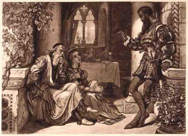 Scena da Otello, Atto I Scena 3, di William Shakespeare da English School