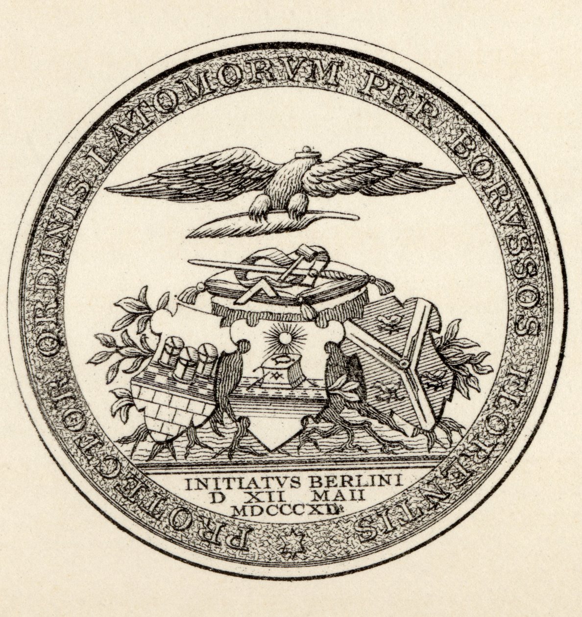 Sigillo dei Massoni di Berlino, 1812, da 