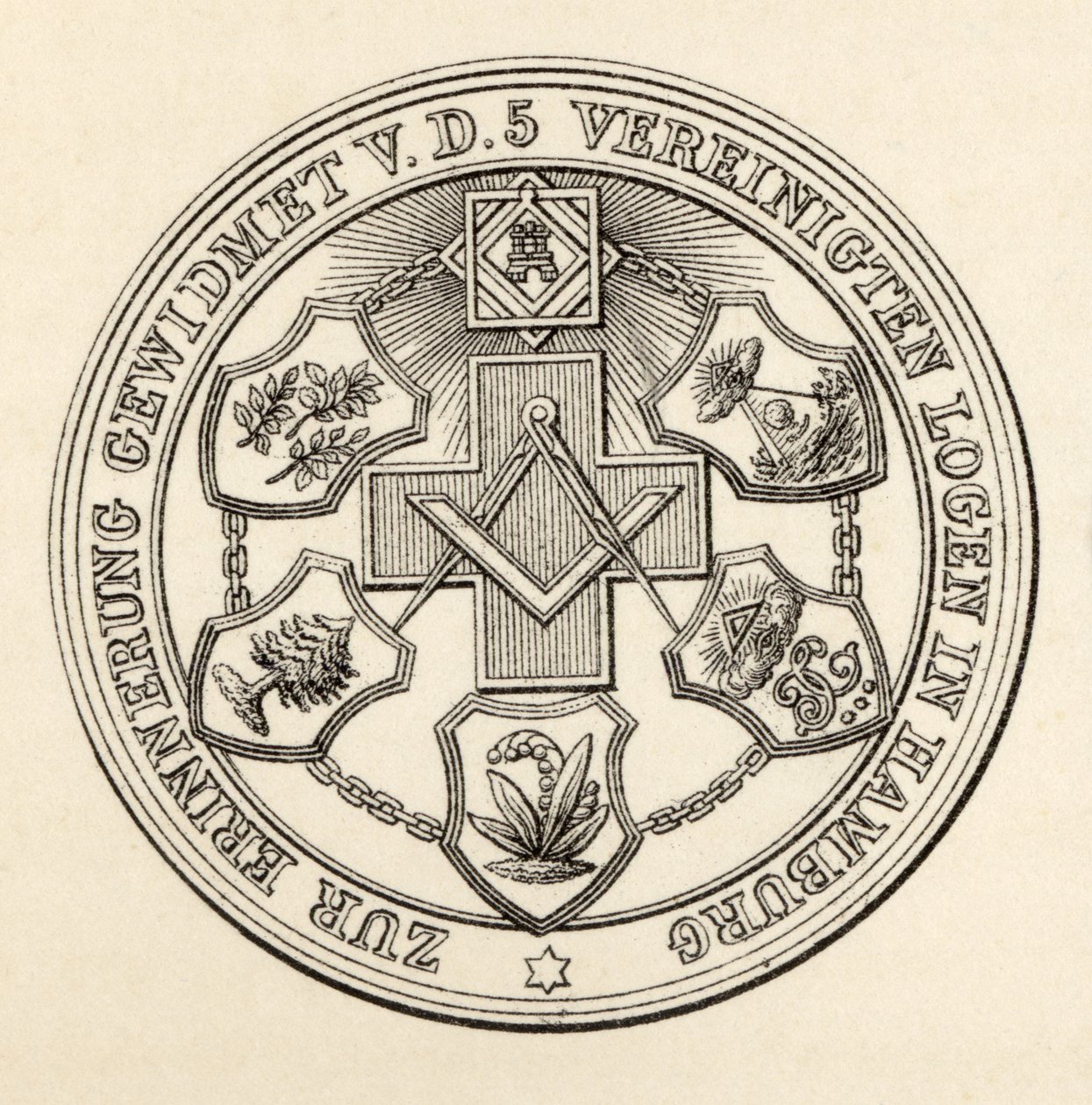 Sigillo dei muratori di Amburgo, da 