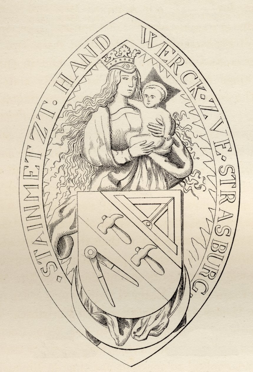 Sigillo dei Muratori di Strasburgo, 1524, da 
