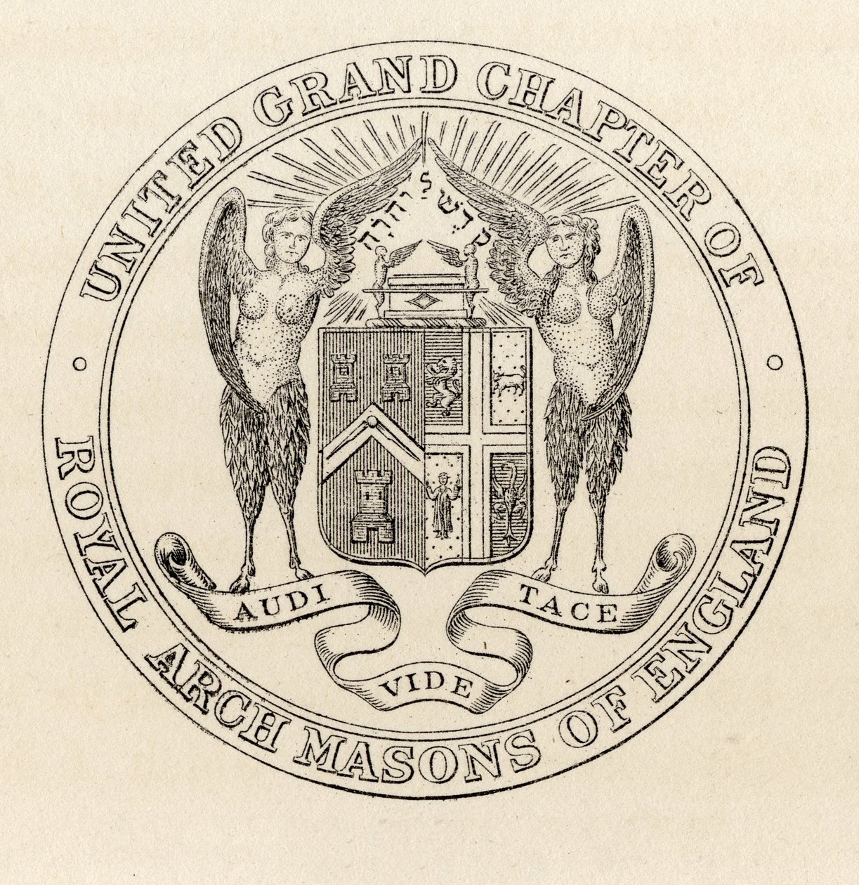 Sigillo del United Grand Chapter of Royal Arch Masons of England, 1817, da 