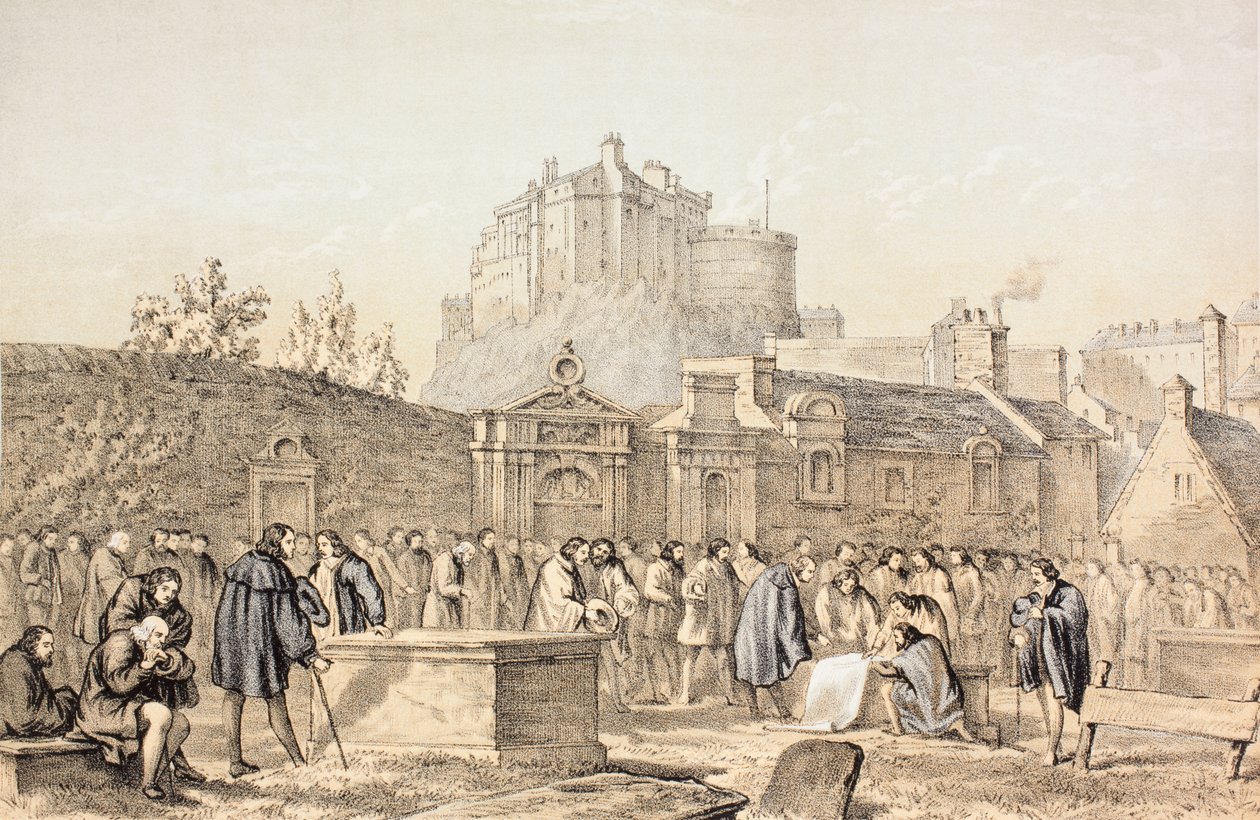 Firma del Patto nel Cimitero di Greyfriars, Edimburgo nel 1638, da 