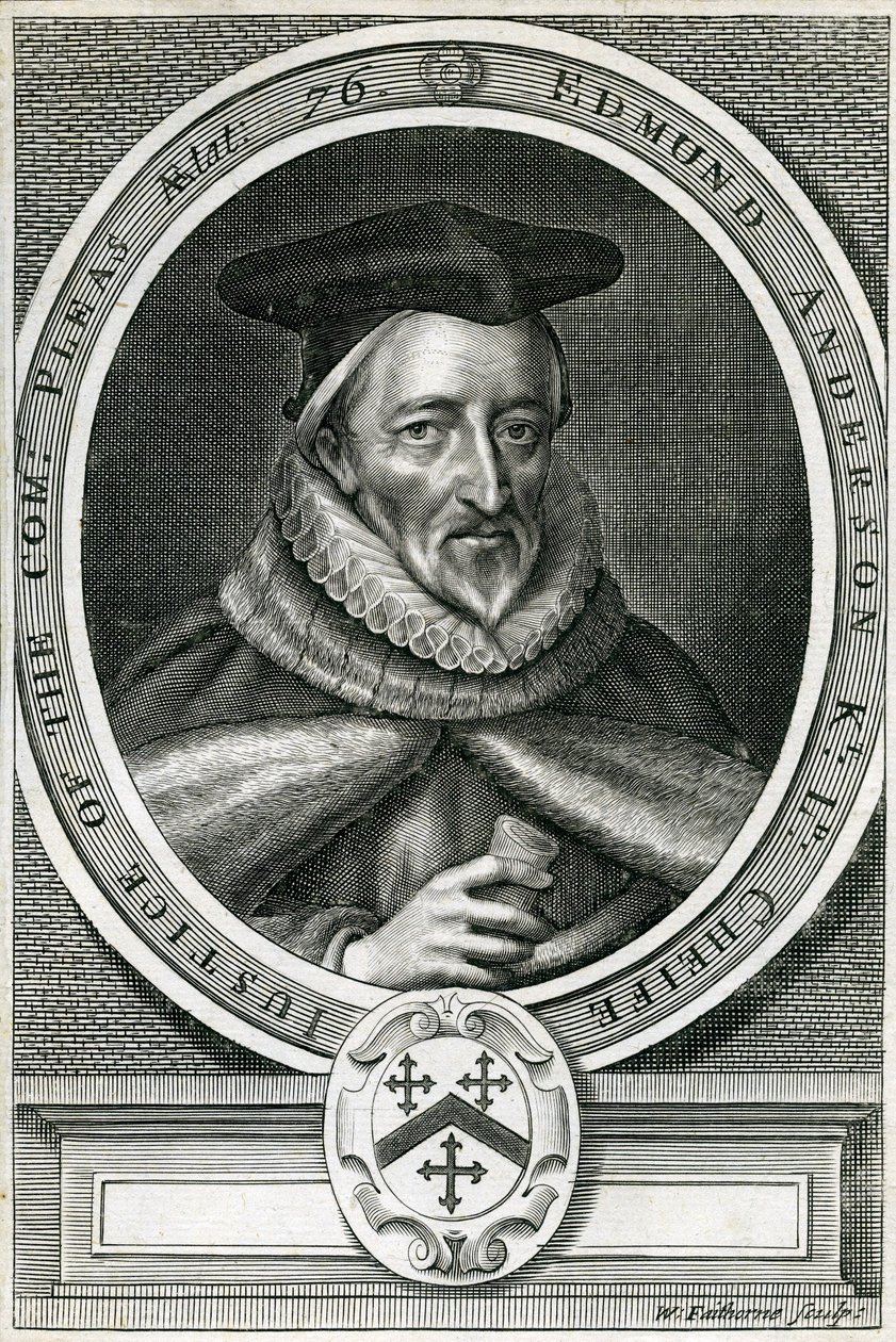 Sir Edmund Anderson (1530-1605) da English School