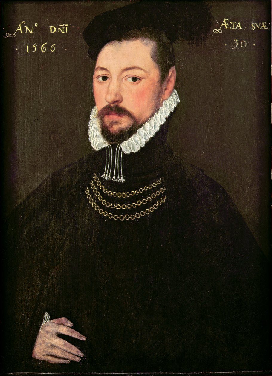Sir Edmund Huddleston (1536-1606) da English School