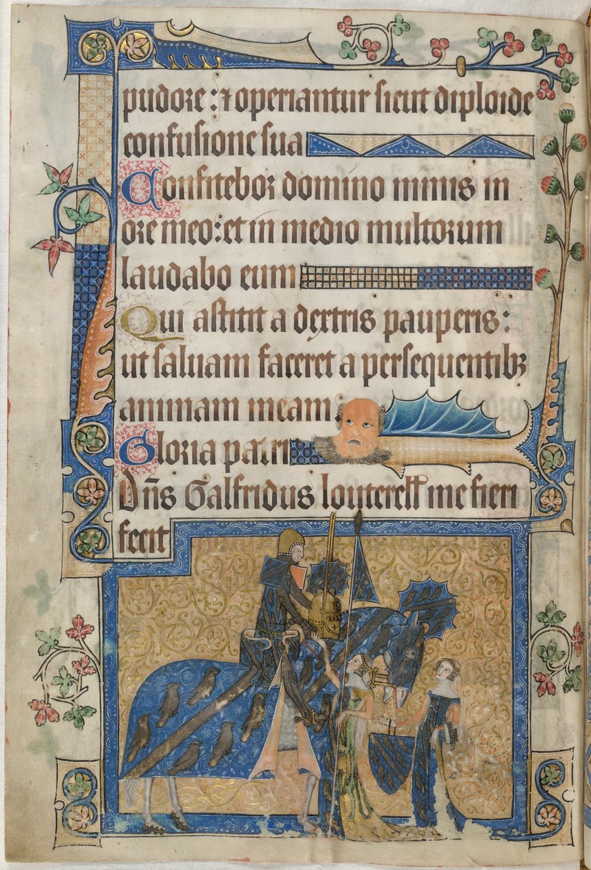 Sir Geoffrey Luttrell a cavallo dal 