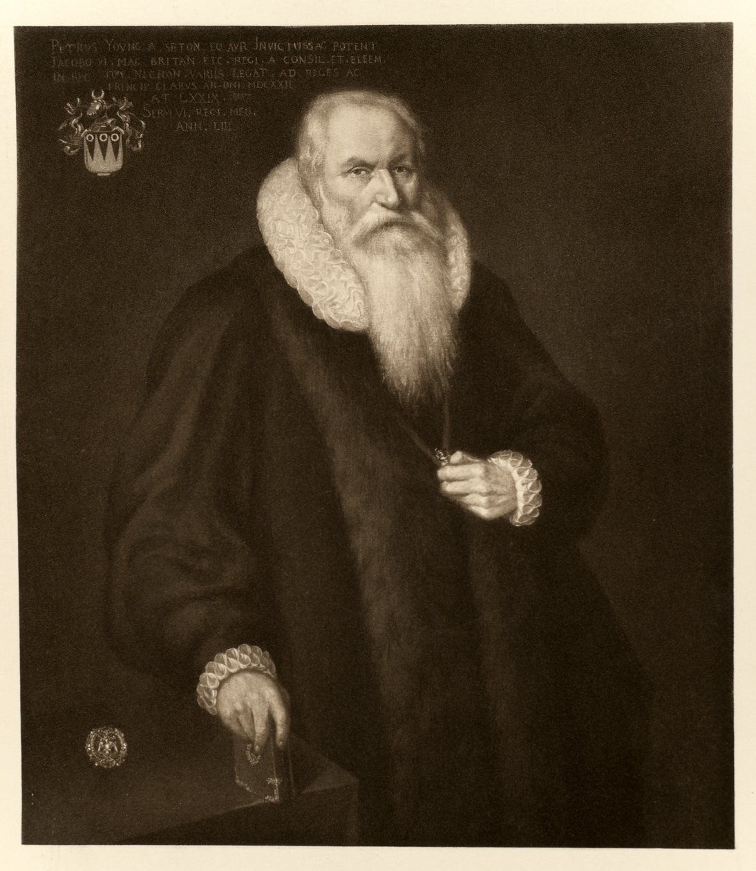 Sir Peter Young, da James I e VI, stampato da Manzi Joyant & Co. Parigi, 1904 da English School