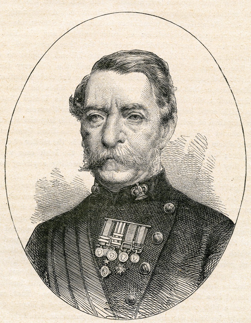 Sir Robert Napier, 1868 da English School