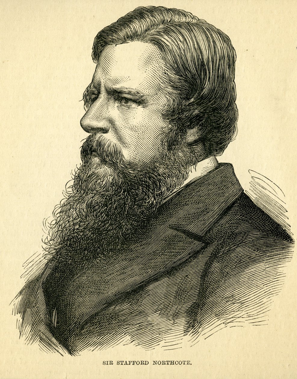 Sir Stafford Northcote, 1º Conte di Iddesleigh (1818-87) da English School