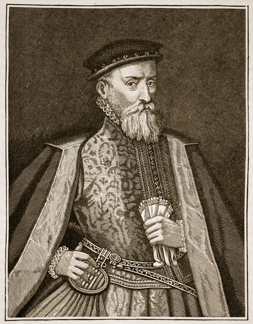 Sir Thomas Gresham, illustrazione da Cassells Illustrated History of England da English School
