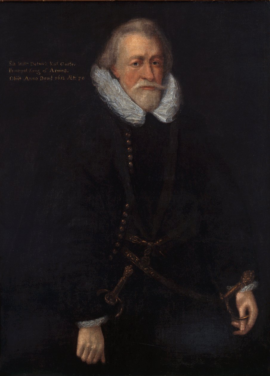 Sir William Dethick, Re della Giarrettiera delle Armi da English School