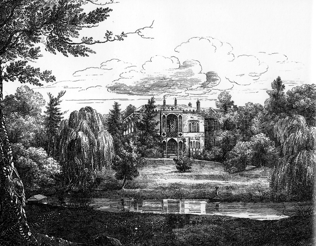 Schizzo di Greenbank House, Liverpool da English School