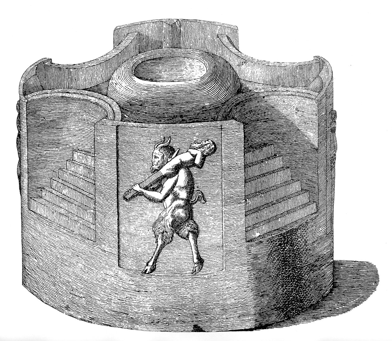 Piccolo tempio portatile dedicato al culto di Priapo da English School