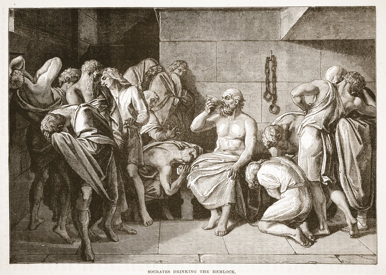 Socrate beve la cicuta da English School
