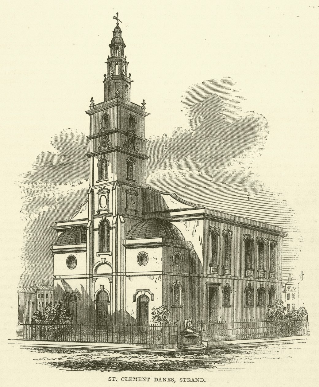 San Clemente Danese, Strand (incisione) da English School