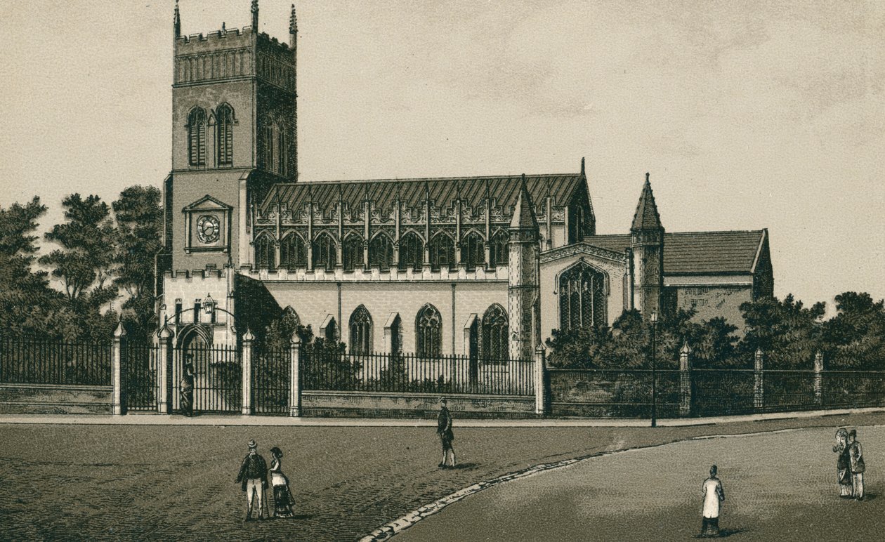 Chiesa di Santa Margherita, Ipswich (litografia) da English School