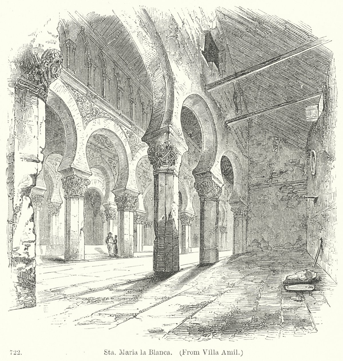Sta. Maria la Blanca (engraving) da English School