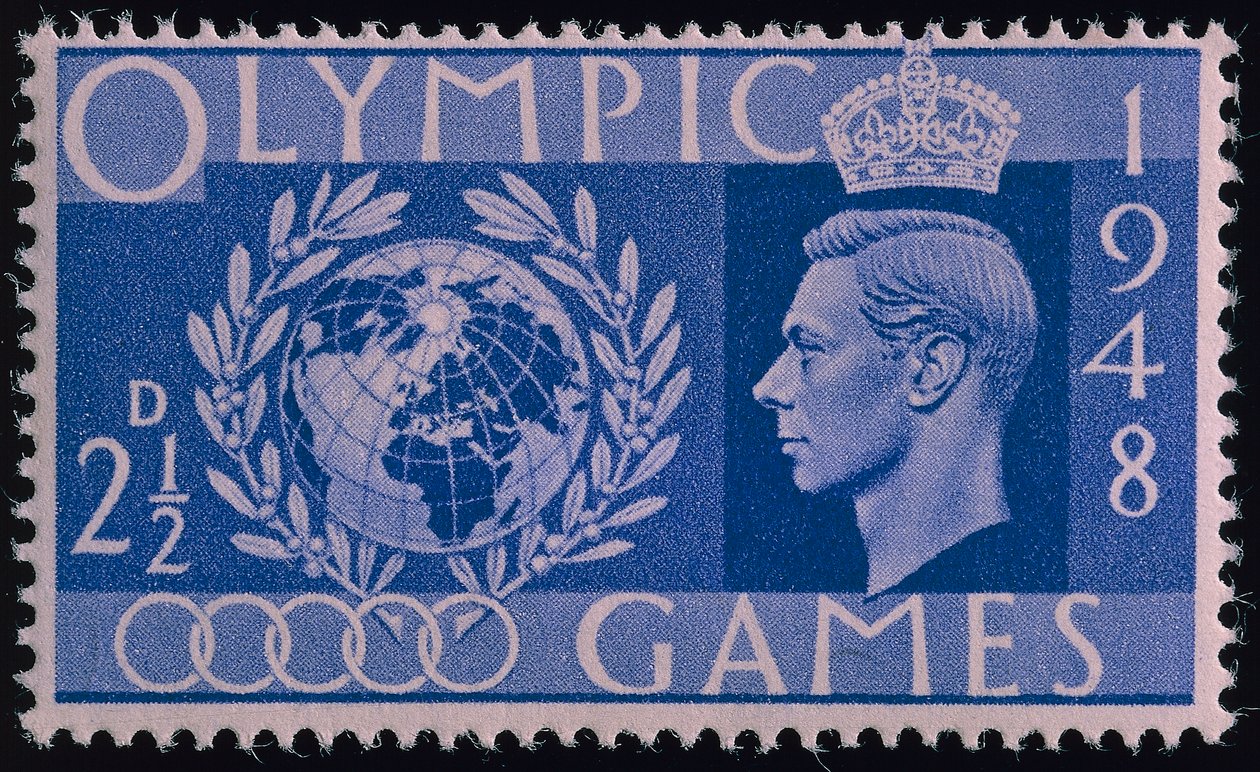 Francobollo commemorativo delle Olimpiadi di Londra del 1948 da English School