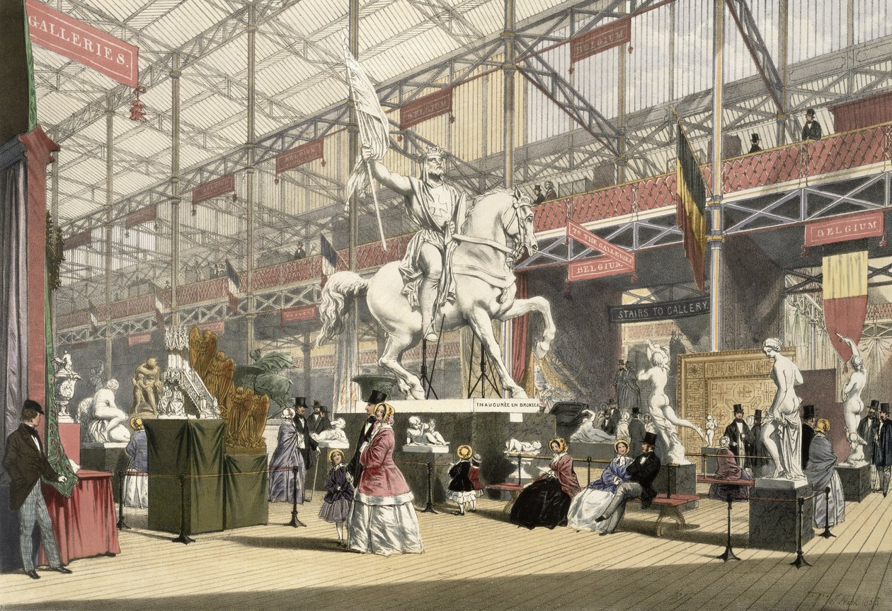 Statue nella sezione belga della Grande Esposizione del 1851, da 